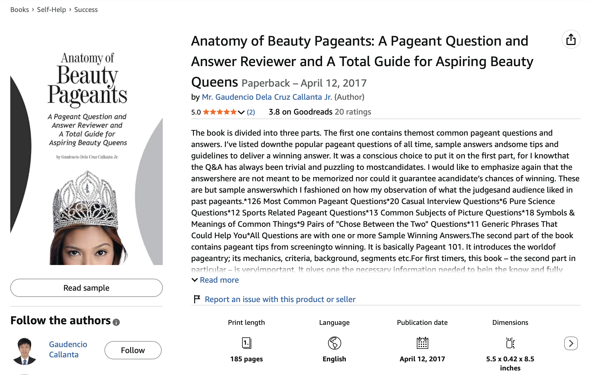 Anatomy of Beauty Pageants book from amazon.com